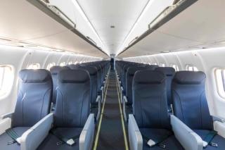 Interior of ATR72-600 aircraft