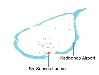 Six Senses Laamu Maldives domestic transfer map