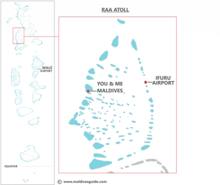 You & Me Maldives domestic transfer map