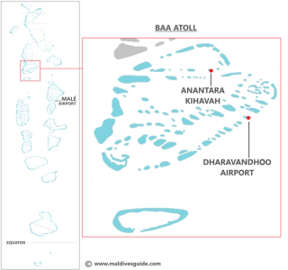 Anantara Kihavah domestic transfer map