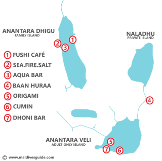 Anantara Restaurants and Bars Map