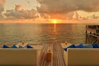 Huvafen Fushi Maldives Raw Sunset Deck