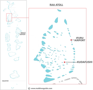 Kudafushi Resort & Spa domestic transfer map