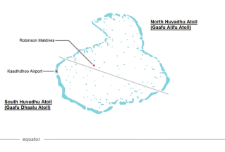 Robinson Maldives domestic transfer map