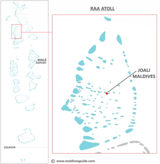 Raa Atoll map featuring JOALI Maldives Muravandhoo