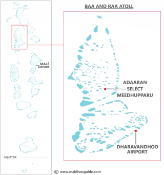 Location of Adaaran Select Meedhupparu