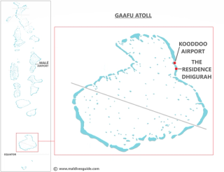 The Residence Maldives at Dhigurah domestic transfer map