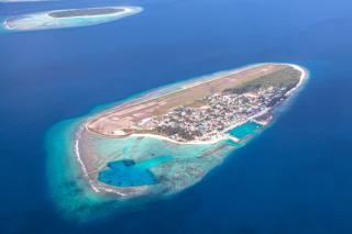 Dharavandhoo Airport in the Baa Atoll