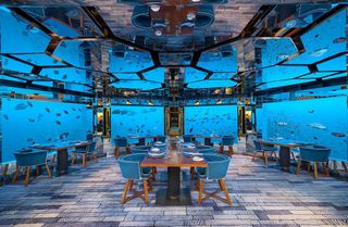 Sea Underwater Restaurant at Anantara Kihavah Villas