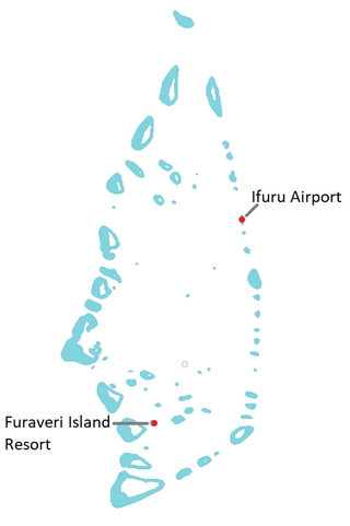 Furaveri Island Resort domestic transfer map