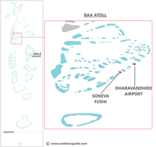 Soneva Fushi domestic transfer map