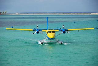 Seaplane in the Maldives