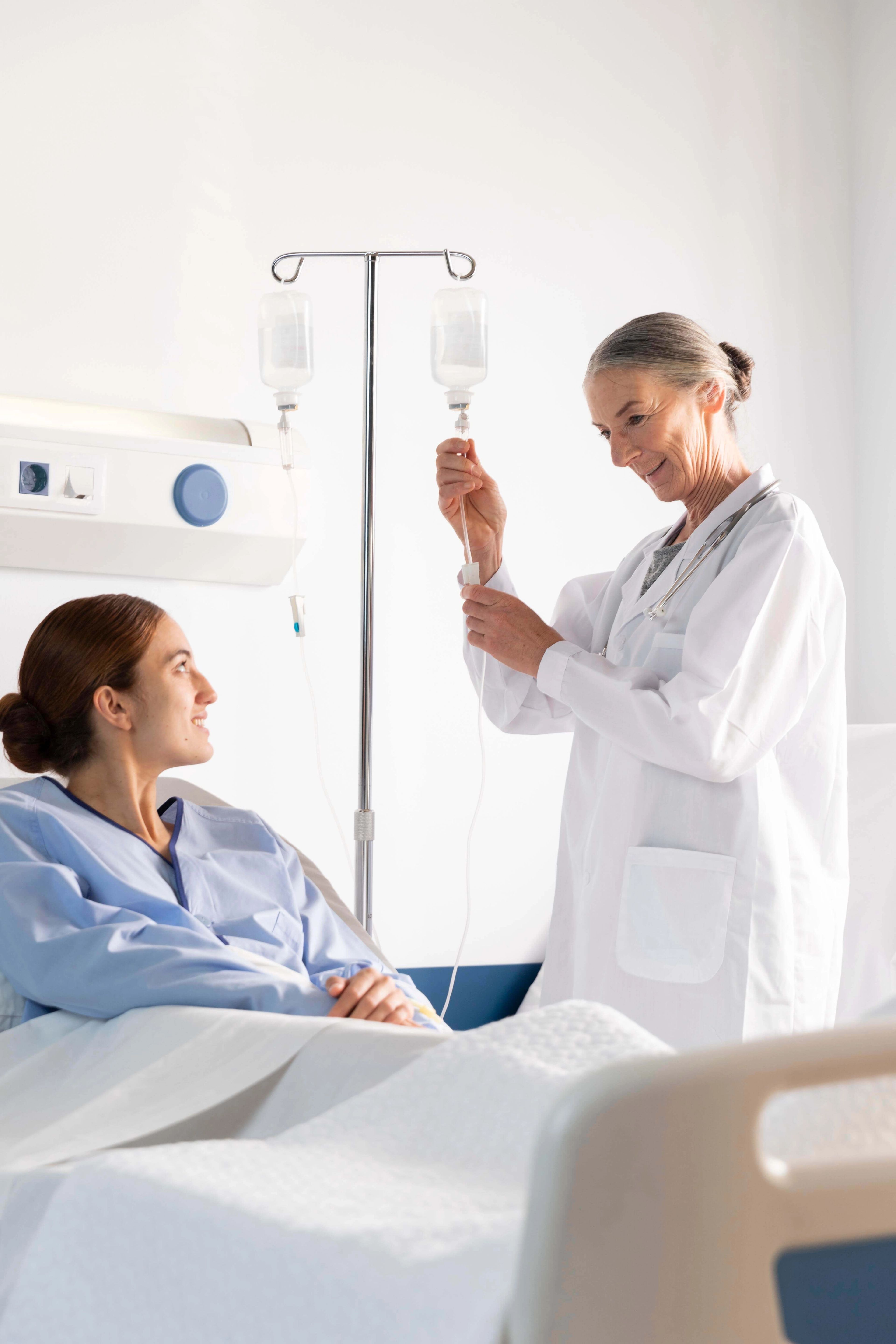 Patient, der gegen Krebs kämpft