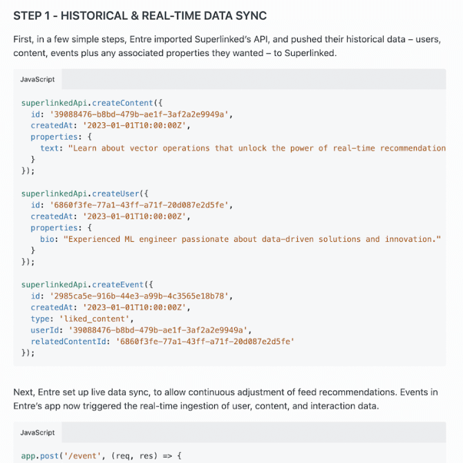 Superlinked-Entre Case Study