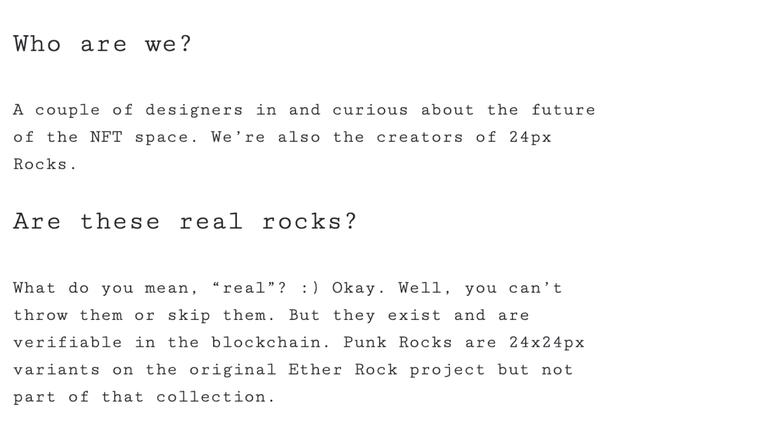 24px Rocks + Punk Rocks