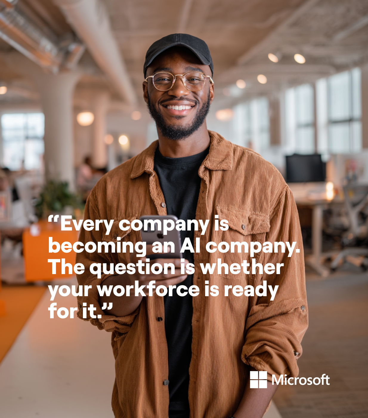 Microsoft research quote on AI skills
