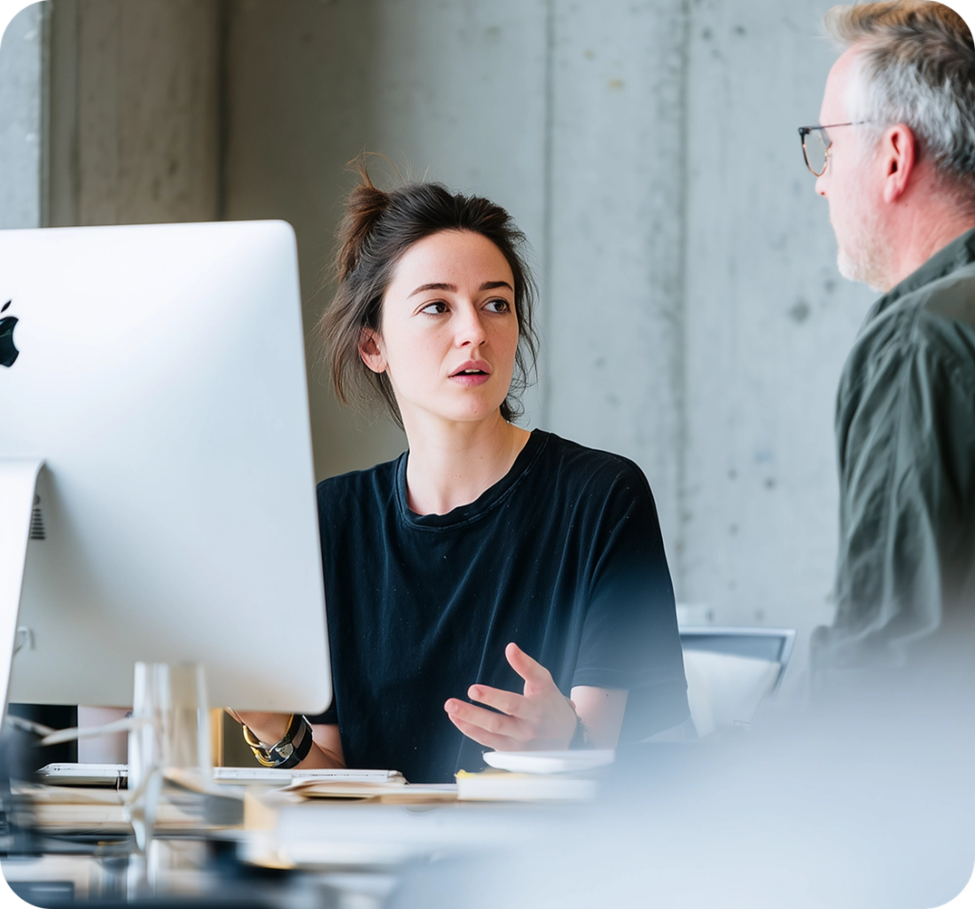 Small business team learning AI