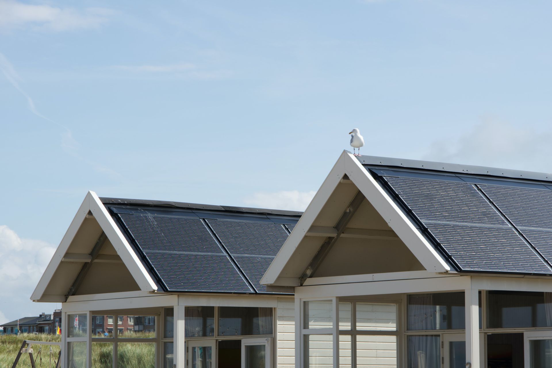 Häuser mit Photovoltaikanlagen