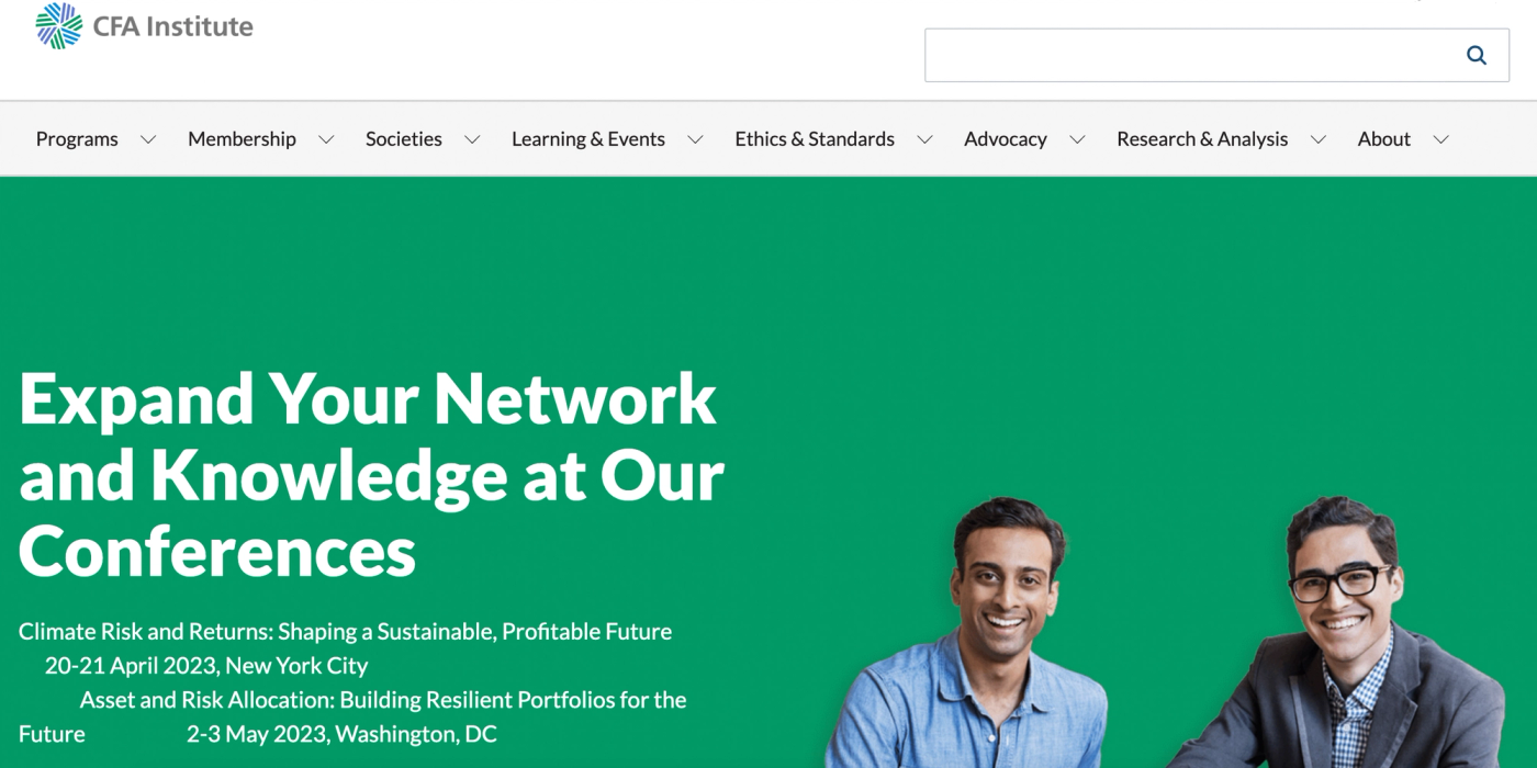 Image courtesy of CFA Institute