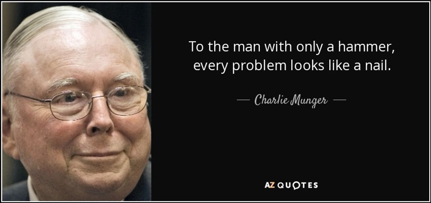 Charlie Munger, hammer, nail, learning styles, CIMA