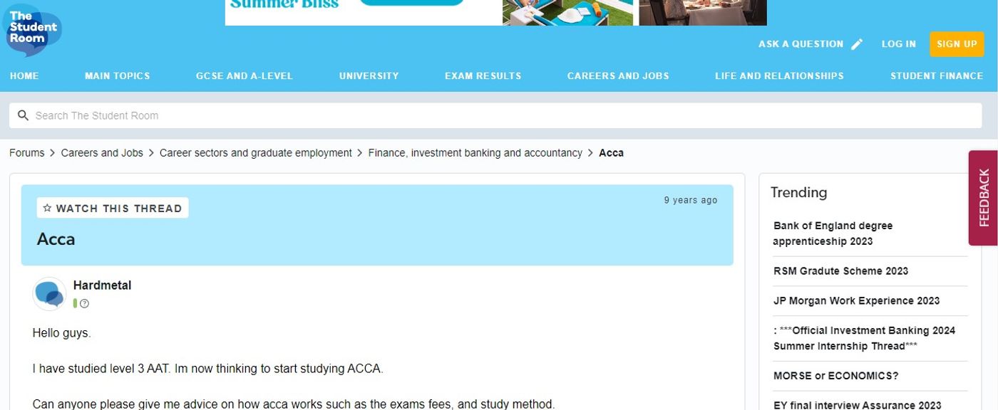 ACCA Forums - Finding Answers To Your Qualification Questions