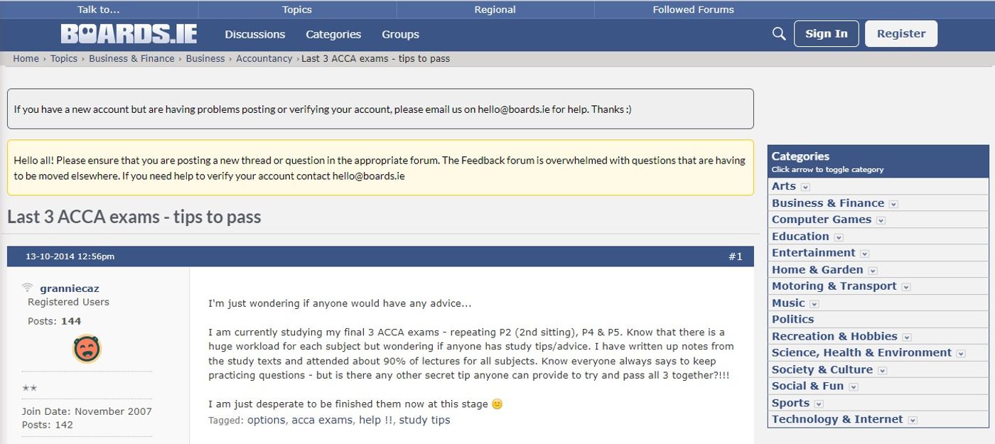 ACCA Forums - Finding Answers To Your Qualification Questions