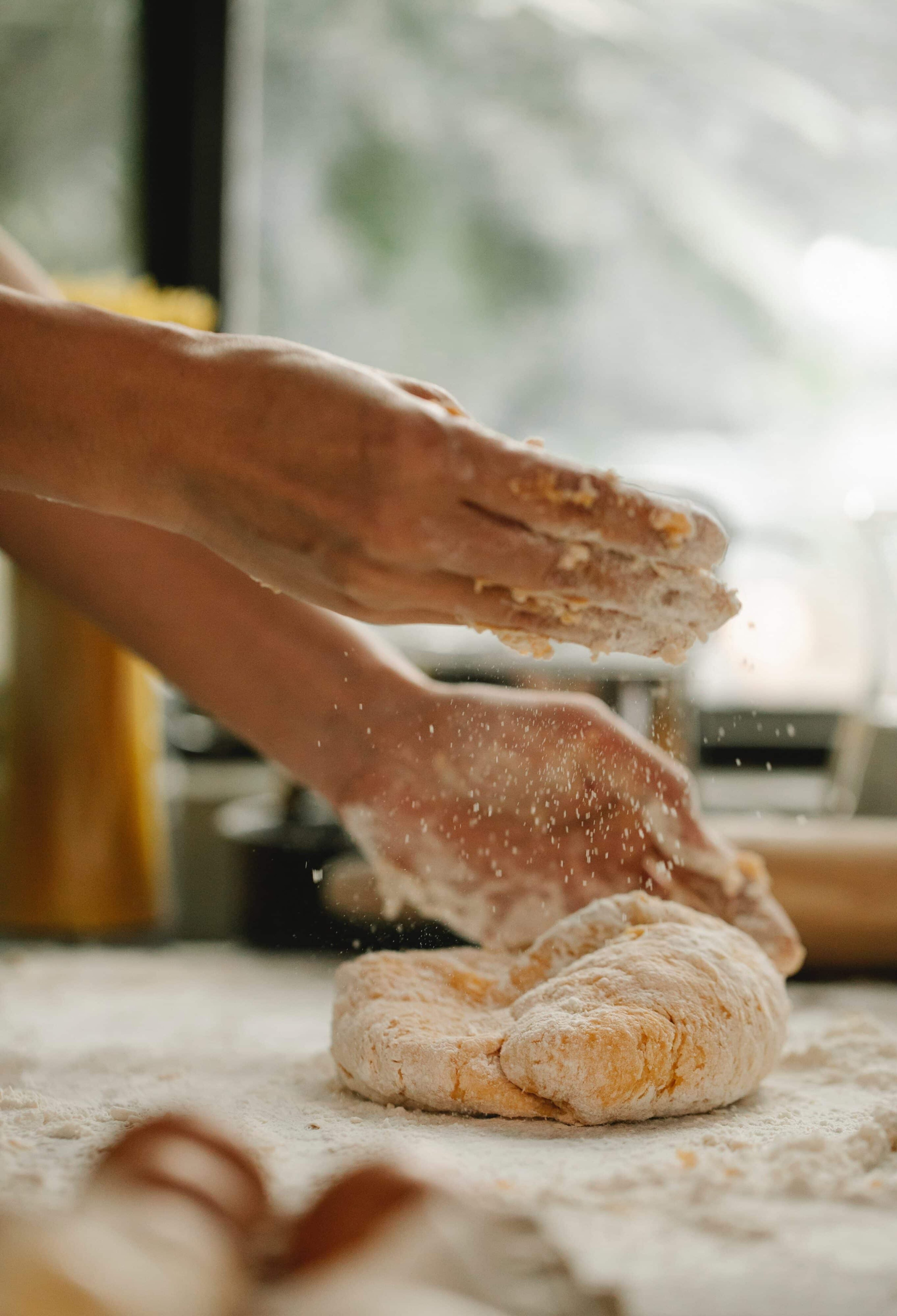 hand and bread