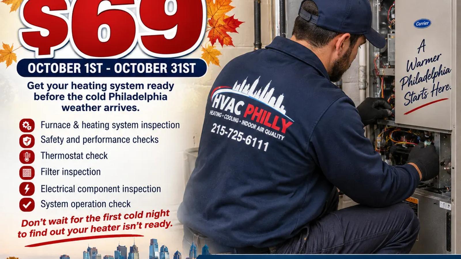 FALL HVAC TUNE-UP SPECIAL — ONLY $69
