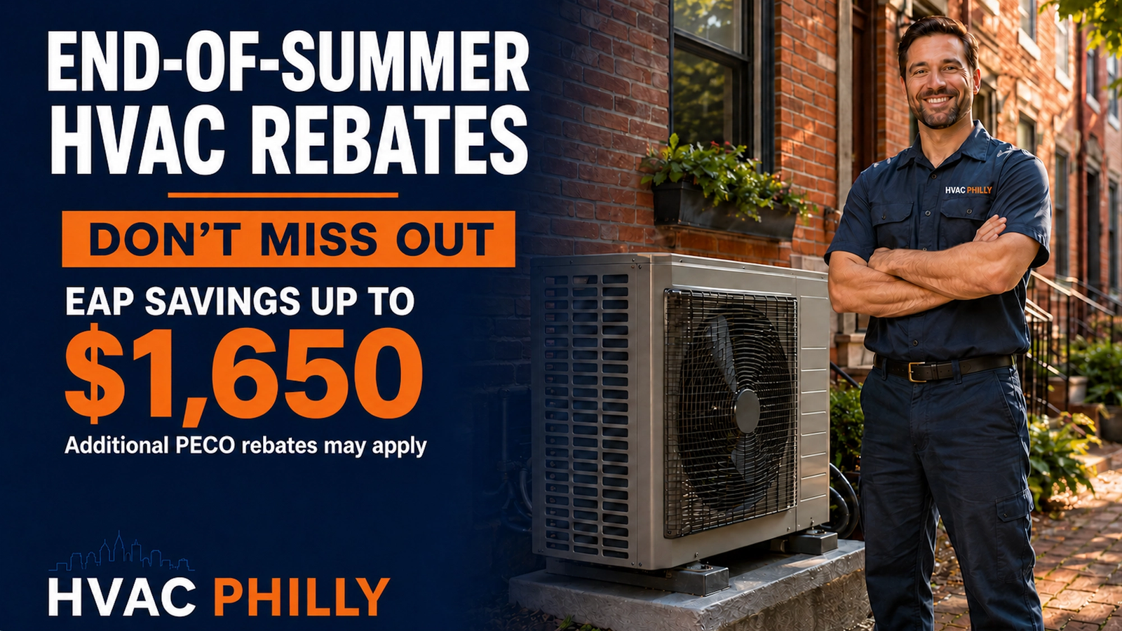 Don’t Miss End-of-Summer HVAC Rebates in Philadelphia