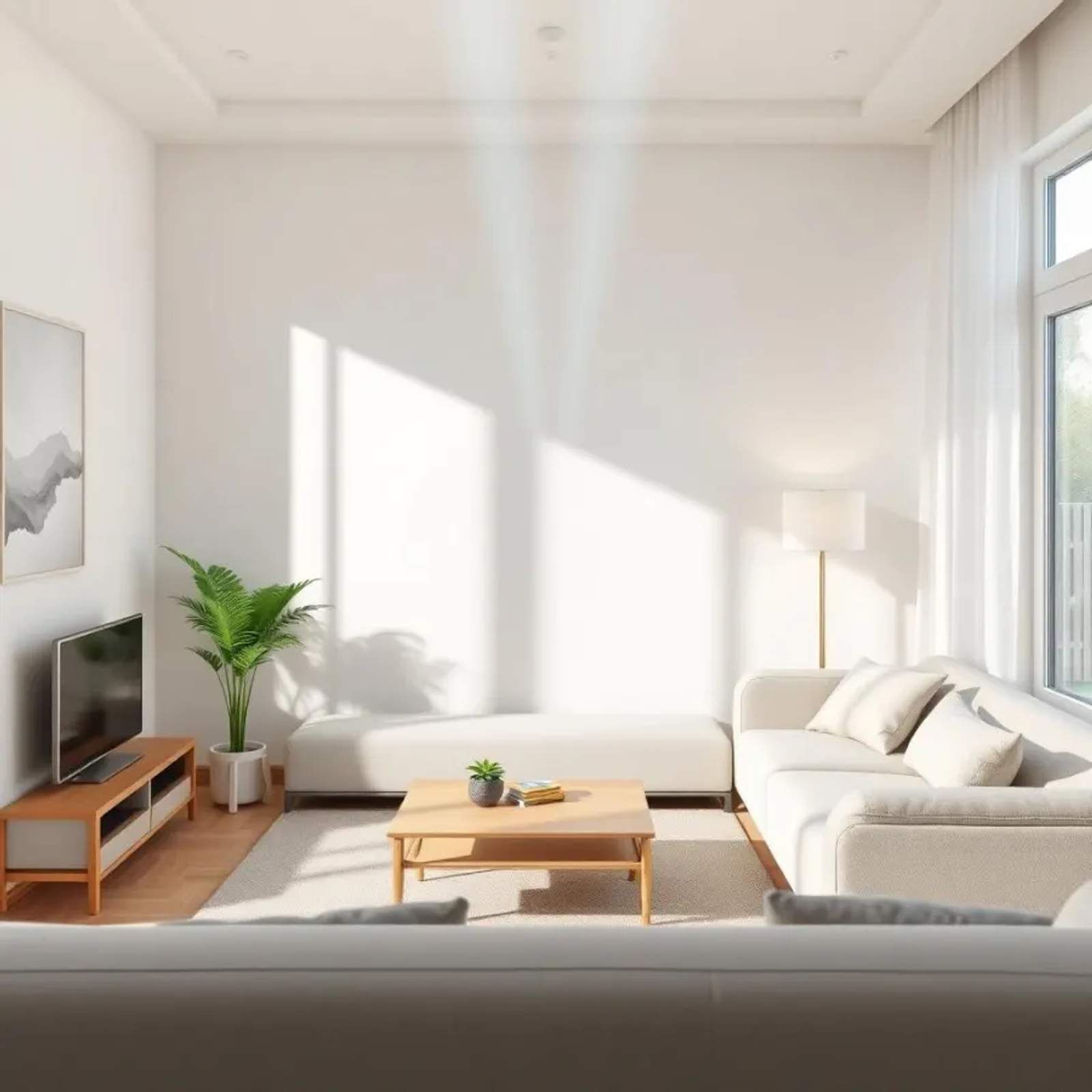 Whole-home air purifier installed at an HVAC air handler