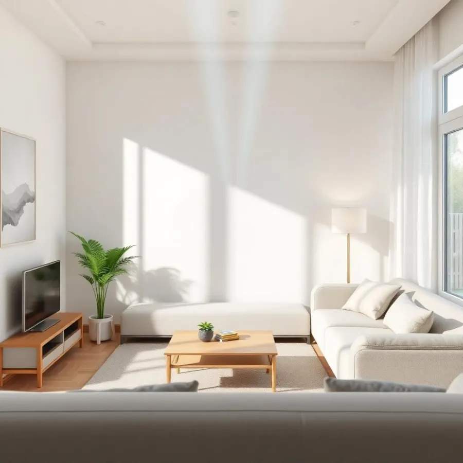 Whole-home air purifier installed at an HVAC air handler