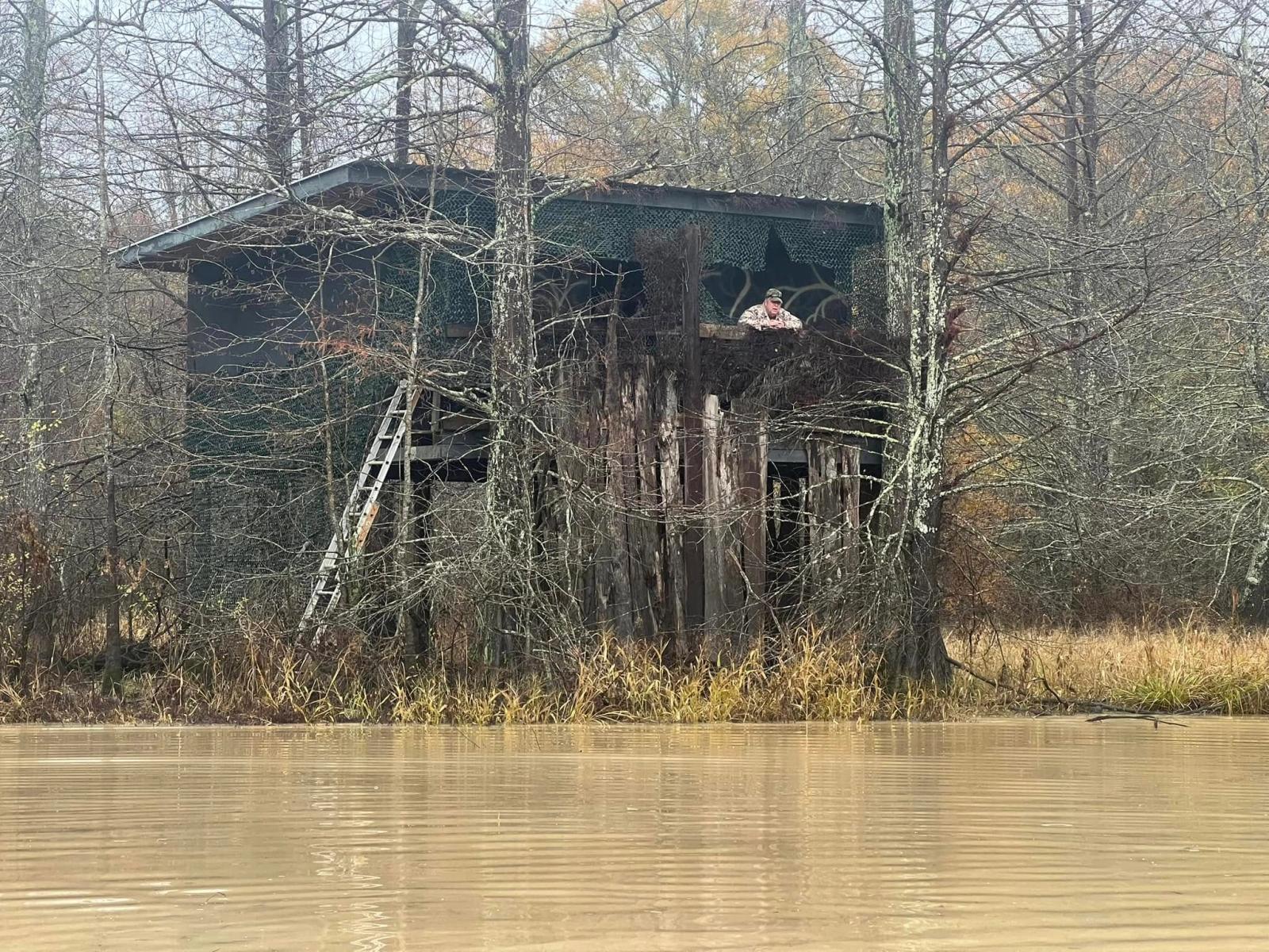 Duck Hunting Blind Stand at Boggy Creek Outfitters in Bivins, Texas