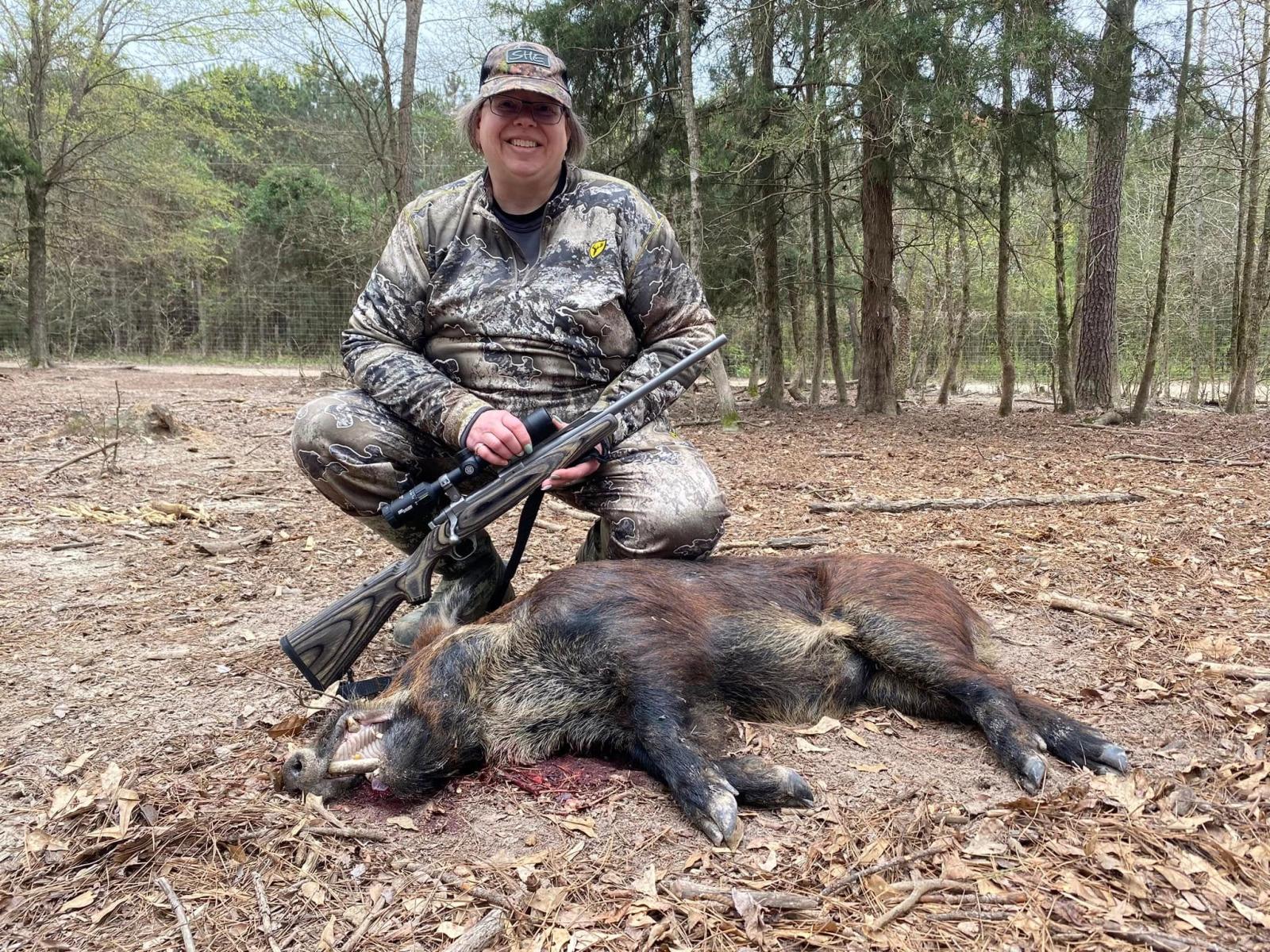 Rifle Hog Hunt at Boggy Creek Outfitters in Bivins, Texas