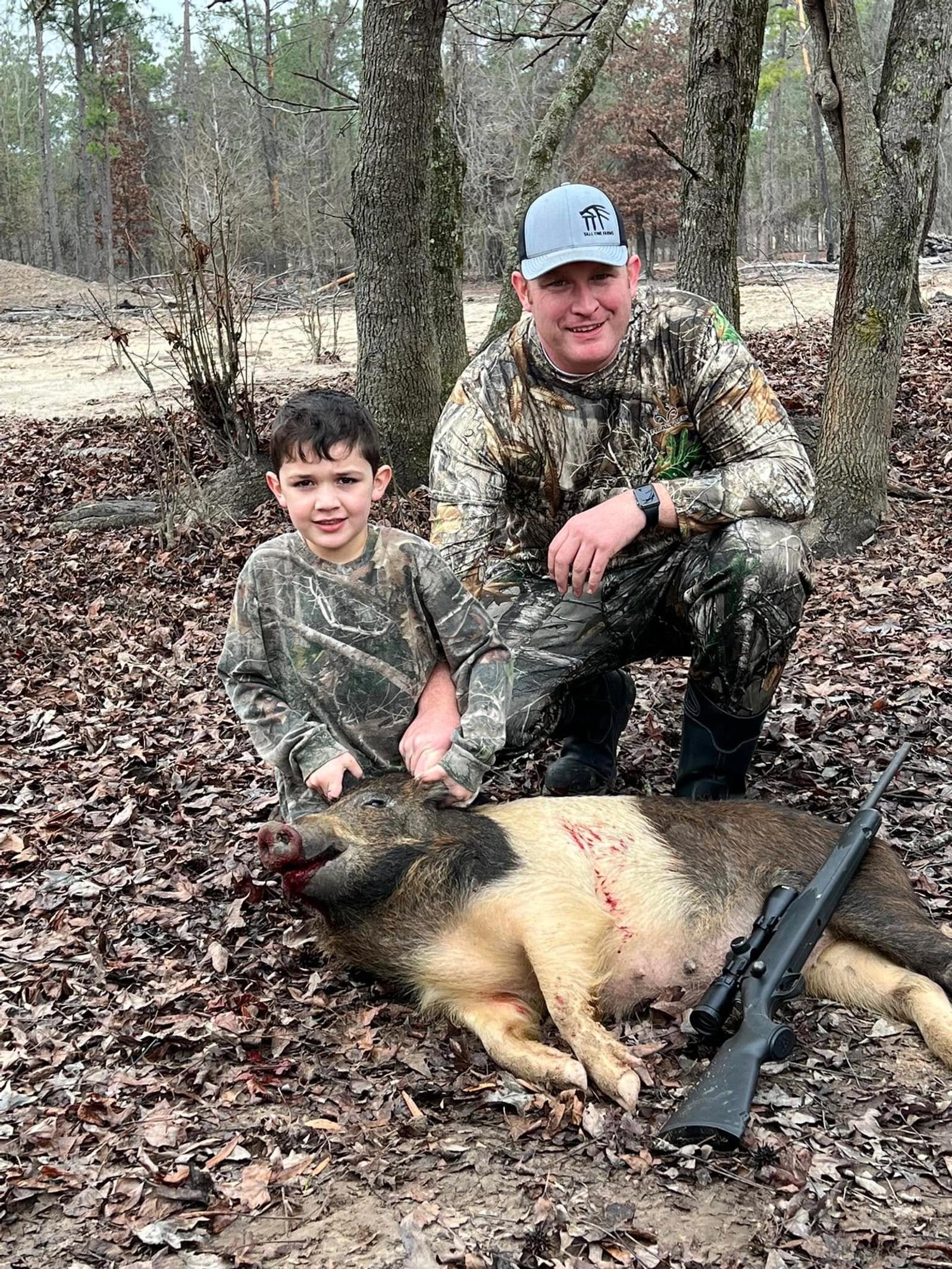 Hog Hunting Dog at Boggy Creek Outfitters in Bivins, Texas