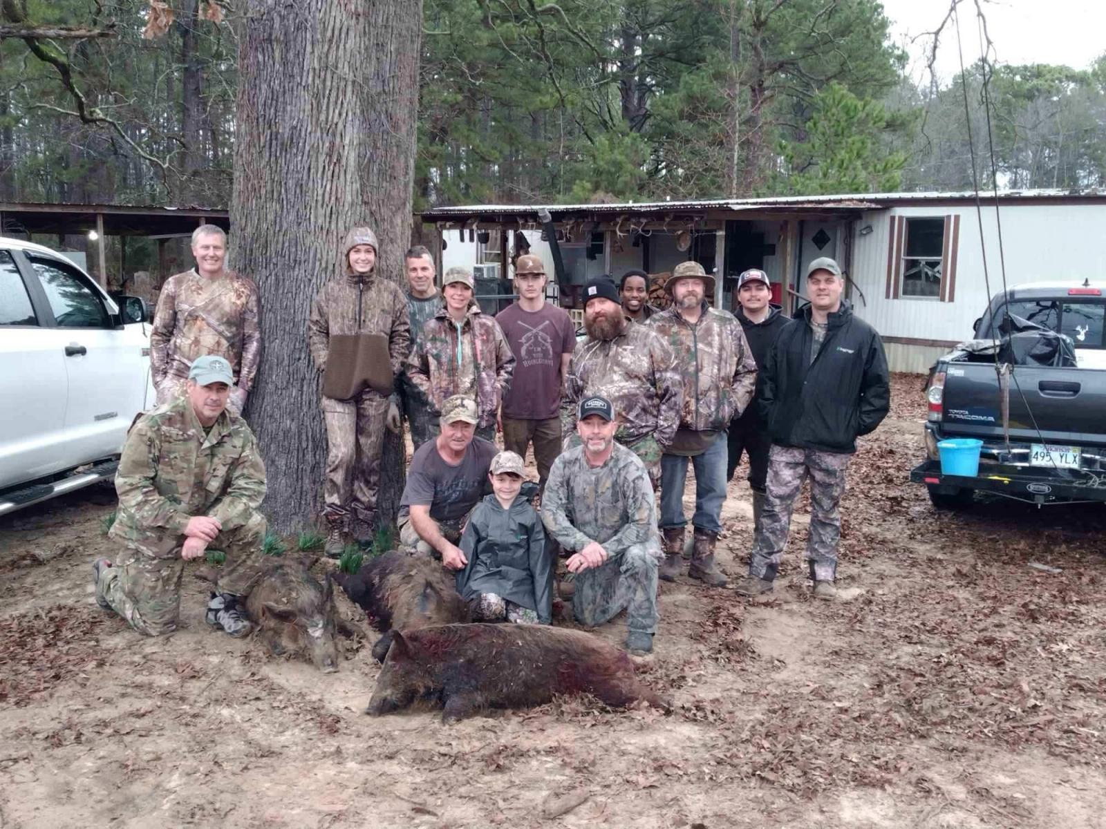 Group Hunting Trip at Boggy Creek Outfitters in Bivins, Texas