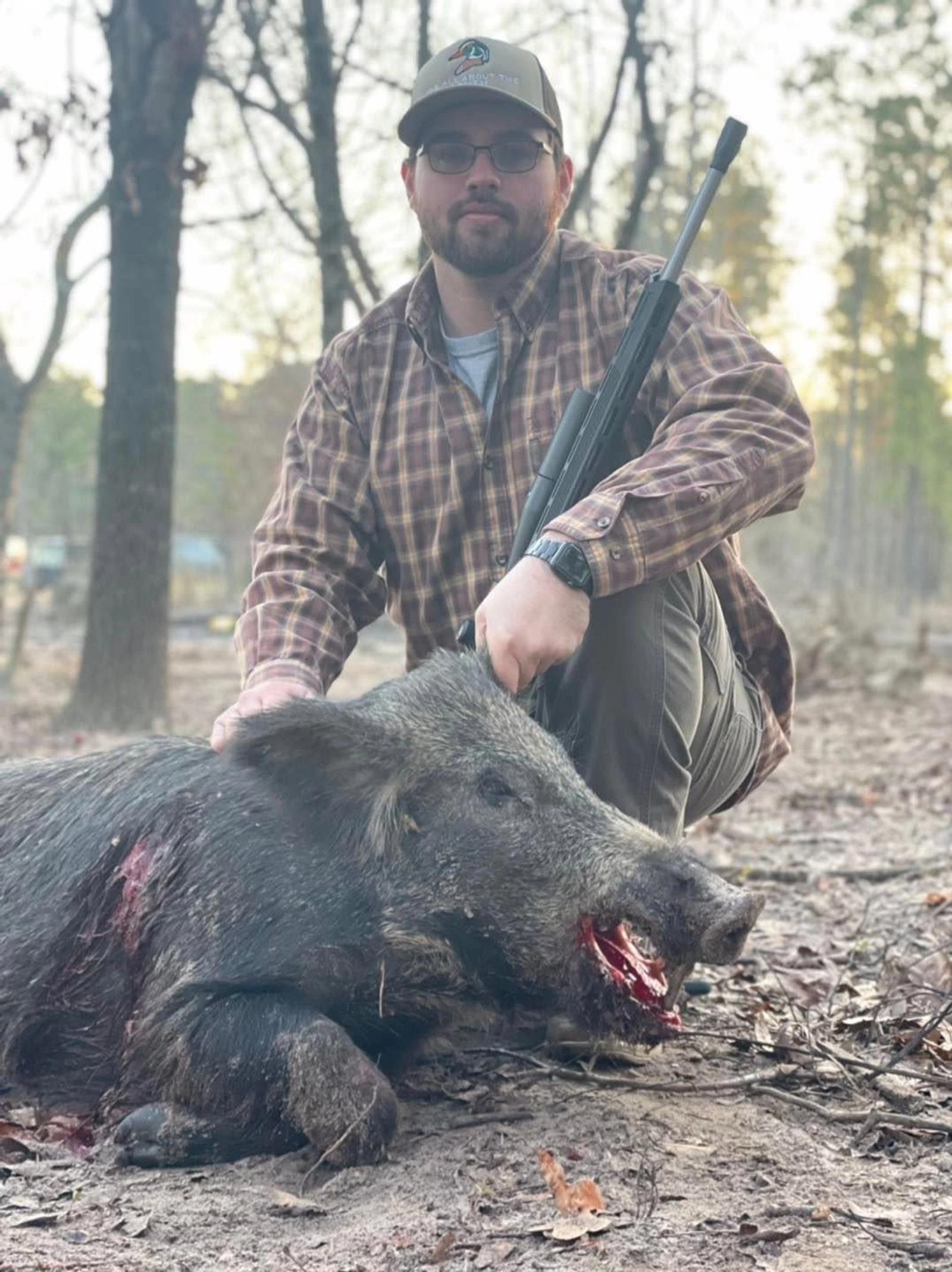 Trophy Boar Hunt at Boggy Creek Outfitters in Bivins, Texas