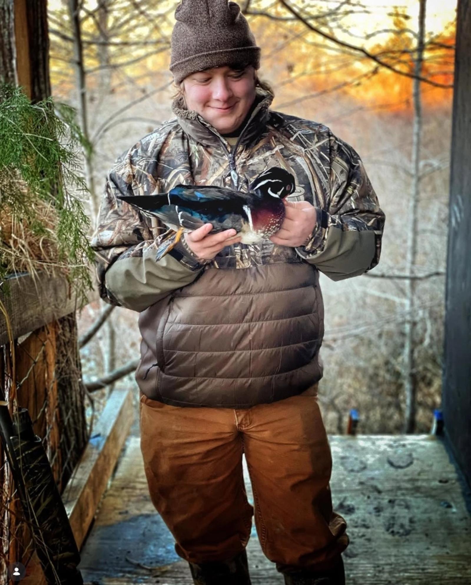 Duck Hunt Blind Hunter at Boggy Creek Outfitters in Bivins, Texas