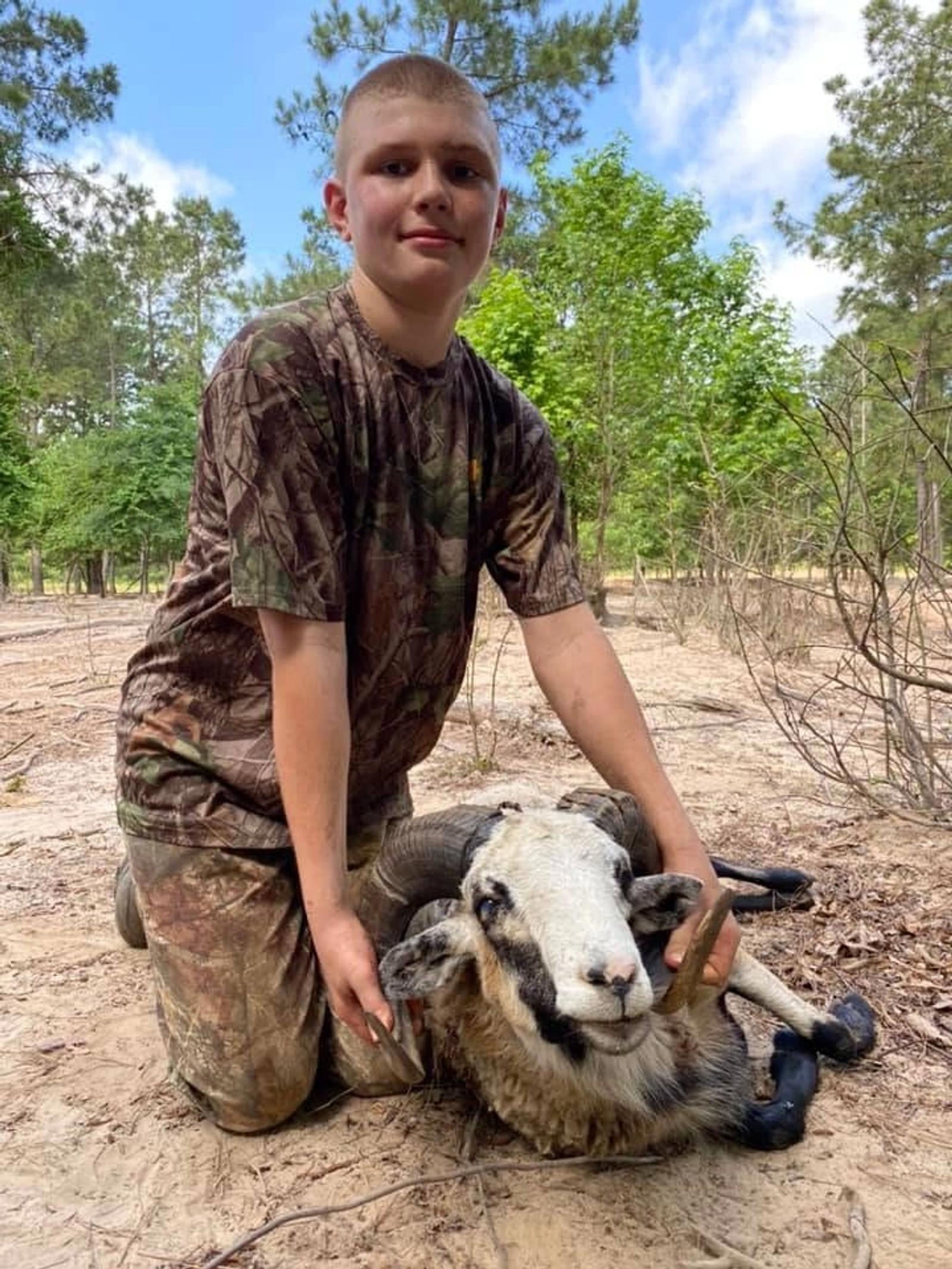 Ram Hunt Trophy at Boggy Creek Outfitters in Bivins, Texas