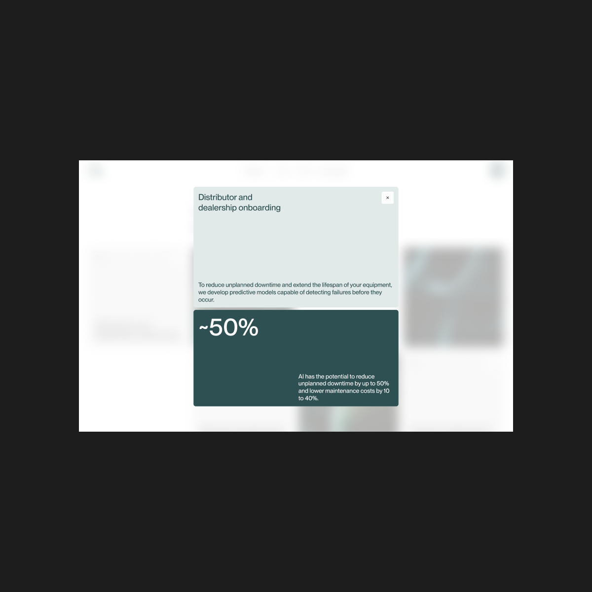 Maxwell International content module with key messaging about the company’s trade services.