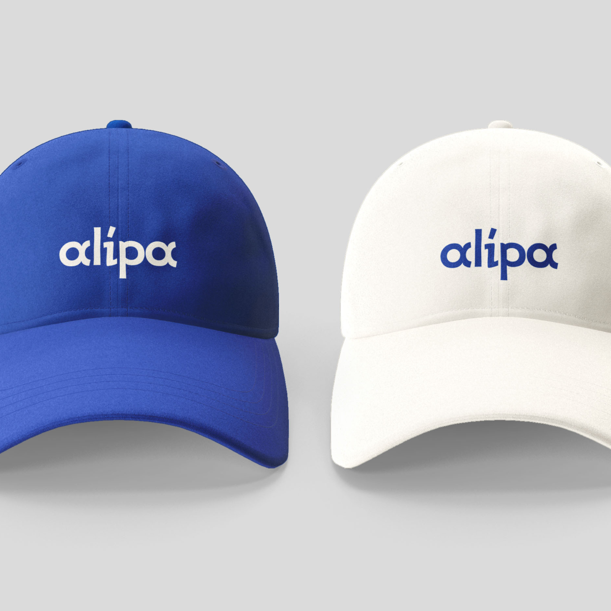 Branded caps designed by VX.STUDIO for Alipa’s boat crew, featuring the Alipa logo.