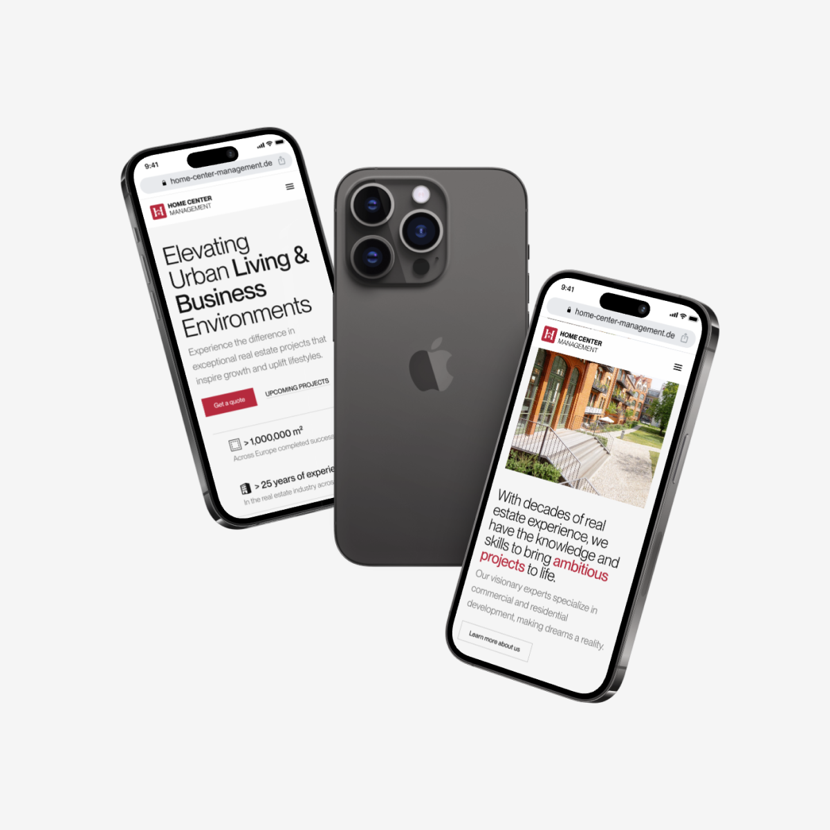 HCM website on mobile, designed and developed by VX.STUDIO.