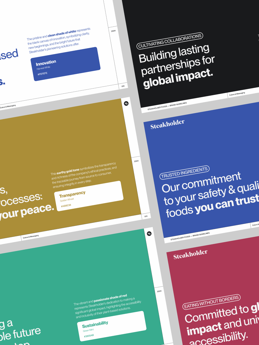 Messaging framework showing the value proposition, key messages, and tone of voice.