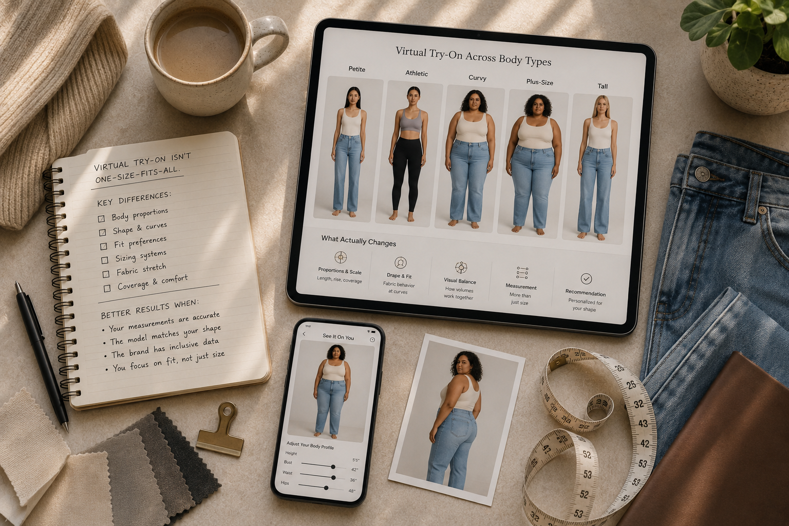 Does Virtual Try-On Work for All Body Types? What Actually Changes With Plus-Size and Non-Standard Sizing