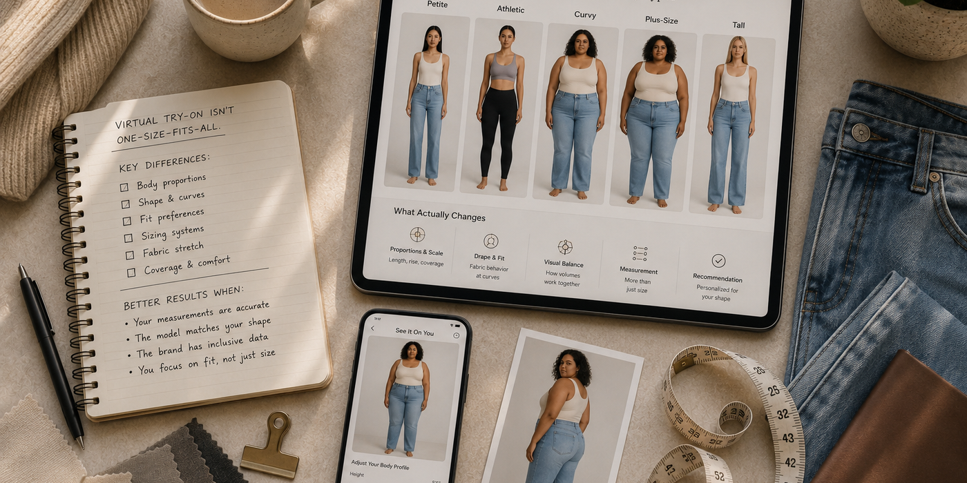 Does Virtual Try-On Work for All Body Types? What Actually Changes With Plus-Size and Non-Standard Sizing
