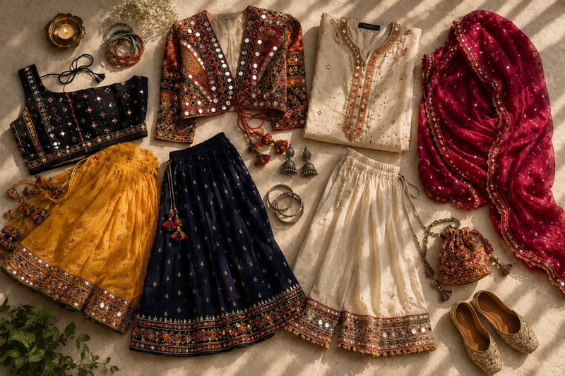 Navratri 2026 Outfit Guide: 9 Looks, 4 Pieces