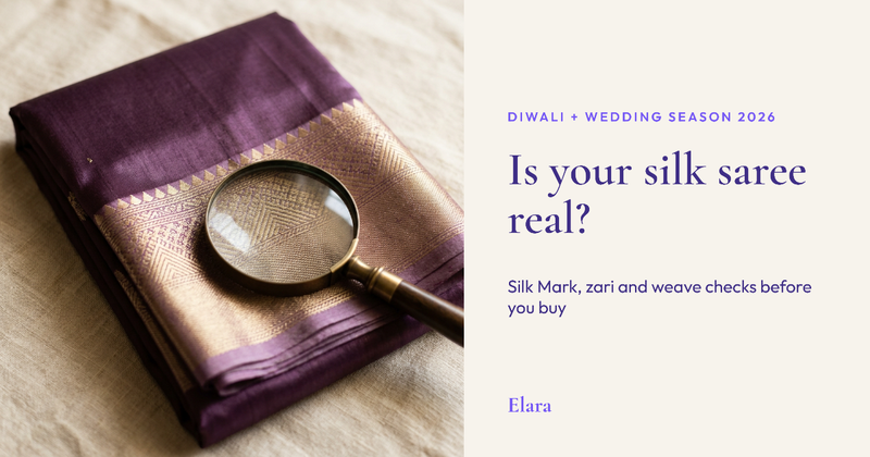 How to Check a Silk Saree Is Real Before You Buy: Silk Mark, Zari and Weave Checks for Diwali and Wedding Season 2026