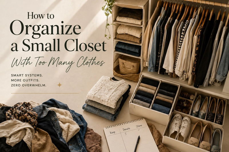 How to Organize a Small Closet: 4-Step System