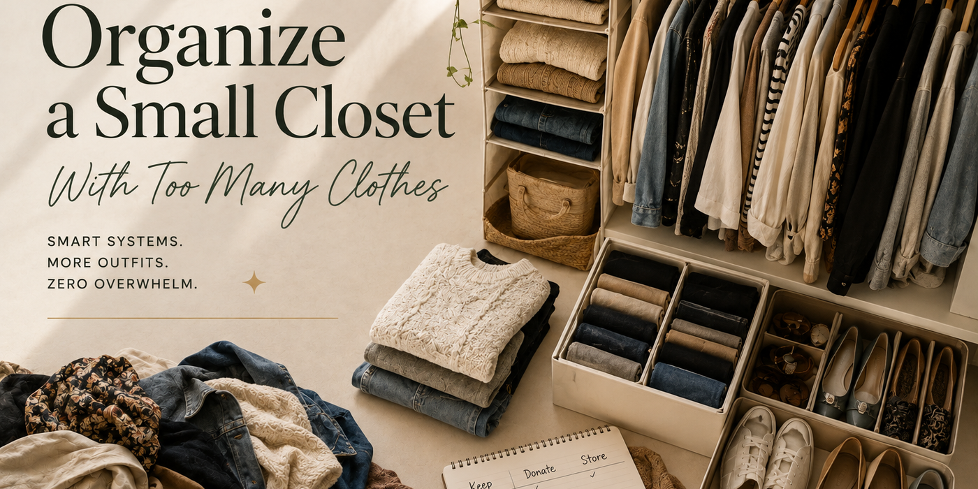 How to Organize a Small Closet: 4-Step System