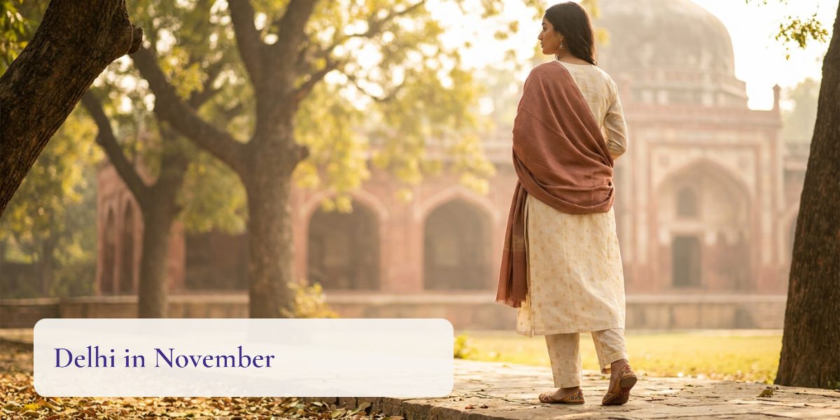 What to Wear in Delhi in November: Weather, Smog and 4 Outfits