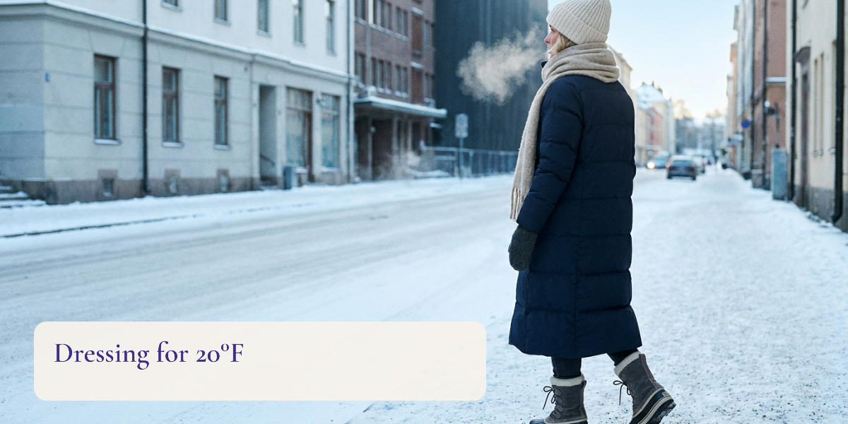 What to Wear in 20 Degree Weather: 4 Outfits That Stay Warm
